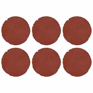 vidaXL Dalle de jardin 6 pi&egrave;ces Rouge &Oslash; 45 x 1,8 cm Caoutchouc
