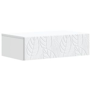vidaXL Table d'appoint murale Blanc 59 x 34,5 x 17 cm