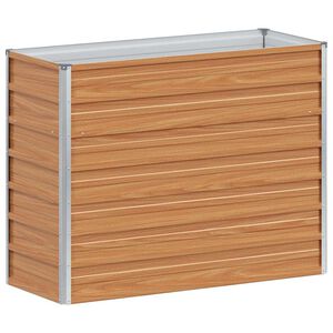 vidaXL Lit sur&eacute;lev&eacute; de jardin 100x40x77 cm Acier galvanis&eacute; Argent&eacute;