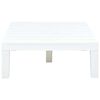 vidaXL Salon de jardin 3 pcs Plastique Blanc