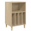 vidaXL Support de platine Ch&ecirc;ne Sonoma 47 x 39,5 x 74,5 cm