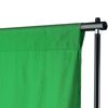 vidaXL Syst&egrave;me de support de toile de fond 500 x 300 cm Vert