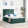 vidaXL Lit avec rangement et matelas Vert fonc&eacute; 140 x 190 cm Velours