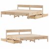 vidaXL Cadre de lit sans matelas 200x200 cm bois massif de pin
