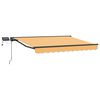 vidaXL Cadre de store manuel avec LEDs Sable 3 x 2,5 m
