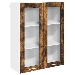 vidaXL Armoire suspendue Ch&ecirc;ne fum&eacute; 80 x 31 x 100 cm Bois d'ing&eacute;nierie