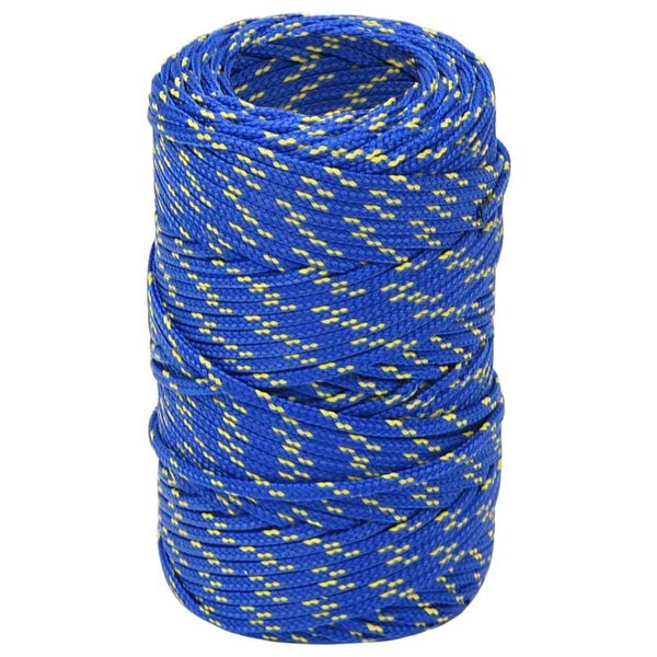 vidaXL Corde de bateau Bleu 2 mm 50 m Polypropyl&egrave;ne