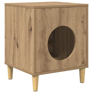 vidaXL Maison pour chat Ch&ecirc;ne artisan 42,5 x 40 x 53 cm