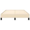 vidaXL Cadre de lit sans matelas cr&egrave;me 120x190 cm tissu