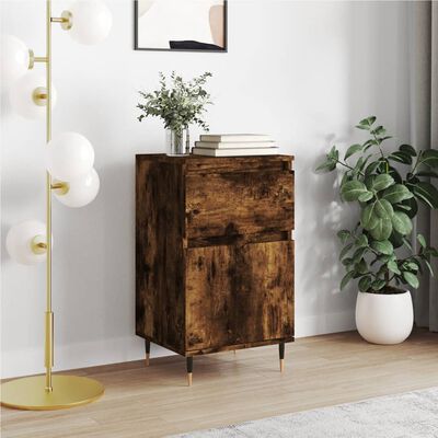 vidaXL Buffet chêne fumé 40x35x70 cm bois d'ingénierie