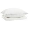 vidaXL Ensemble de couette 90 % en duvet d&rsquo;oie FULDA 2 pc 150 x 200 cm