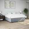 vidaXL Cadre de lit sans matelas gris clair 180x200 cm tissu