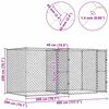 vidaXL Cage pour chien Argent 400 x 200 x 200 cm Acier galvanisé