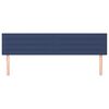 vidaXL T&ecirc;tes de lit 2 pcs Bleu 90x5x78/88 cm Tissu