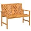 vidaXL Banc de jardin 109 cm bois massif d'acacia