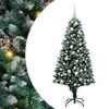vidaXL Sapin de No&euml;l artificiel Vert 150 cm PVC, Acier et Plastique