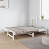 vidaXL Lit coulissant sans matelas blanc 2x(90x190) cm