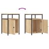 vidaXL Tables de chevet 2pcs chêne sonoma 40x42x60cm bois d'ingénierie