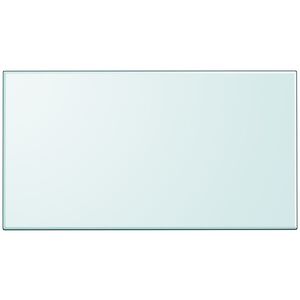 vidaXL Dessus de table rectangulaire en verre tremp&eacute; 1200 x 650 mm