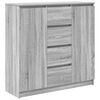 vidaXL Buffet et tiroirs sonoma gris 100,5x35x98,5cm bois d'ing&eacute;nierie