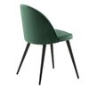 Venture Home Chaises &agrave; manger lot de 2 Velvet velours noir/vert