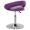 vidaXL Chaises &agrave; manger pivotantes lot de 2 violet similicuir