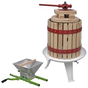 vidaXL Ensemble de 2 presse-agrumes et presse &agrave; fruits