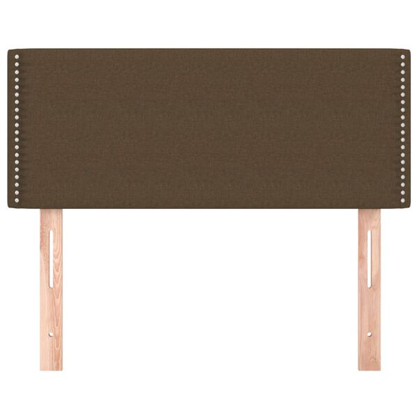 vidaXL Tête de lit Marron Foncé 100x5x78/88 cm Tissu