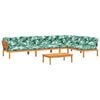 vidaXL Salon palette de jardin avec coussins 5pcs bois d'acacia massif