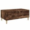 vidaXL Table basse Ch&ecirc;ne fum&eacute; 90x50x36,5 cm Bois d'ing&eacute;nierie