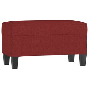vidaXL Banc Rouge bordeaux 70x35x41 cm Tissu