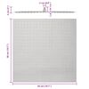 vidaXL Pomme de douche pluie acier inoxydable 304 50x50 cm carr&eacute;e