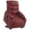 vidaXL Fauteuil inclinable &eacute;lectrique rouge bordeaux similicuir
