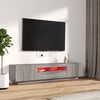 vidaXL Ensemble de meubles TV avec lumières LED 2 pcs Sonoma gris