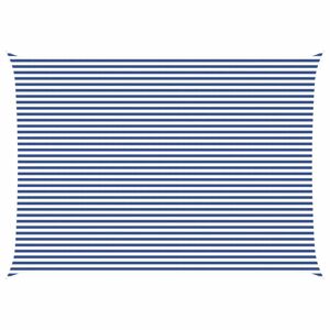 vidaXL Voile d'ombre Bleu et Blanc 7 x 5 m 100 % polyester Oxford