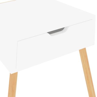 vidaXL Table de chevet Blanc 40x40x56 cm Bois d'ingénierie
