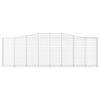 vidaXL Paniers &agrave; gabions arqu&eacute;s 25 pcs 400x30x120/140 cm Fer galvanis&eacute;
