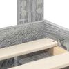 vidaXL Cadre de lit Gris Sonoma 160 x 200 cm Pin massif