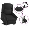 vidaXL Fauteuil inclinable noir brillant similicuir