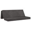 vidaXL Canap&eacute;-lit pliable 200 x 67 x 45 cm Gris fonc&eacute;