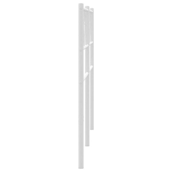 vidaXL T&ecirc;te de lit de remplacement m&eacute;tal blanc 193 cm
