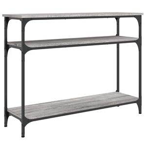 vidaXL Table console sonoma gris 100x29x75 cm bois d'ing&eacute;nierie