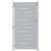 vidaXL Porte de Jardin Argent&eacute; 85 x 196 cm Acier inoxydable