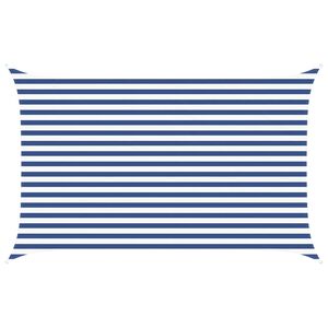vidaXL Voile d'ombre Bleu et Blanc 4 x 2,5 m 100 % polyester Oxford
