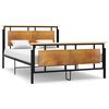 vidaXL Cadre de lit sans matelas m&eacute;tal 140x200 cm