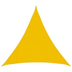 vidaXL Voile d'ombre Jaune 2 x 2 x 2 m HDPE