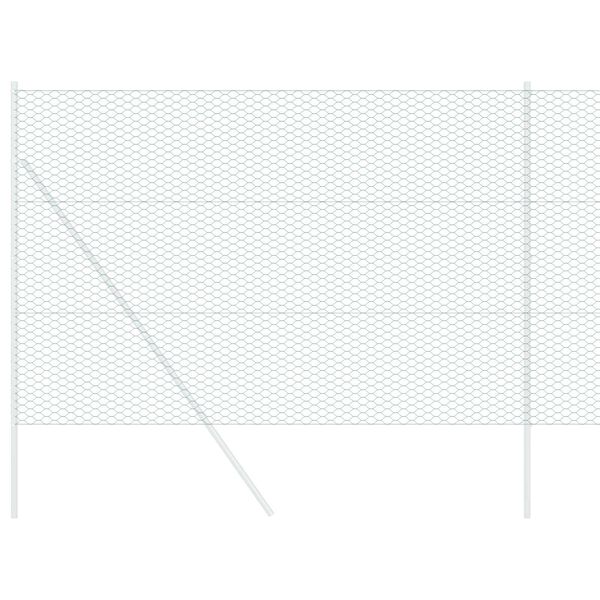 vidaXL Cl&ocirc;ture hexagonale Vert 1,5 x 100 m PVC