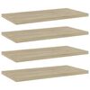 vidaXL Panneau de biblioth&egrave;que 4 pcs ch&ecirc;ne sonoma bois d&rsquo;ing&eacute;nierie