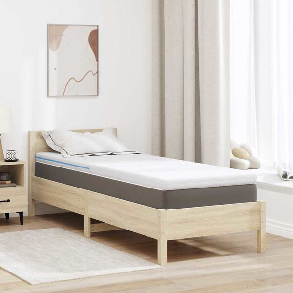 vidaXL Surmatelas Blanc 70 x 200 cm Mousse à mémoire de gel
