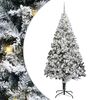 vidaXL Sapin de No&euml;l artificiel Blanc 240 cm PVC, Acier et Plastique